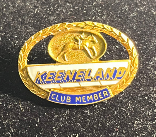 Vintage 1963 Keeneland Vlub Member Lapel Pin