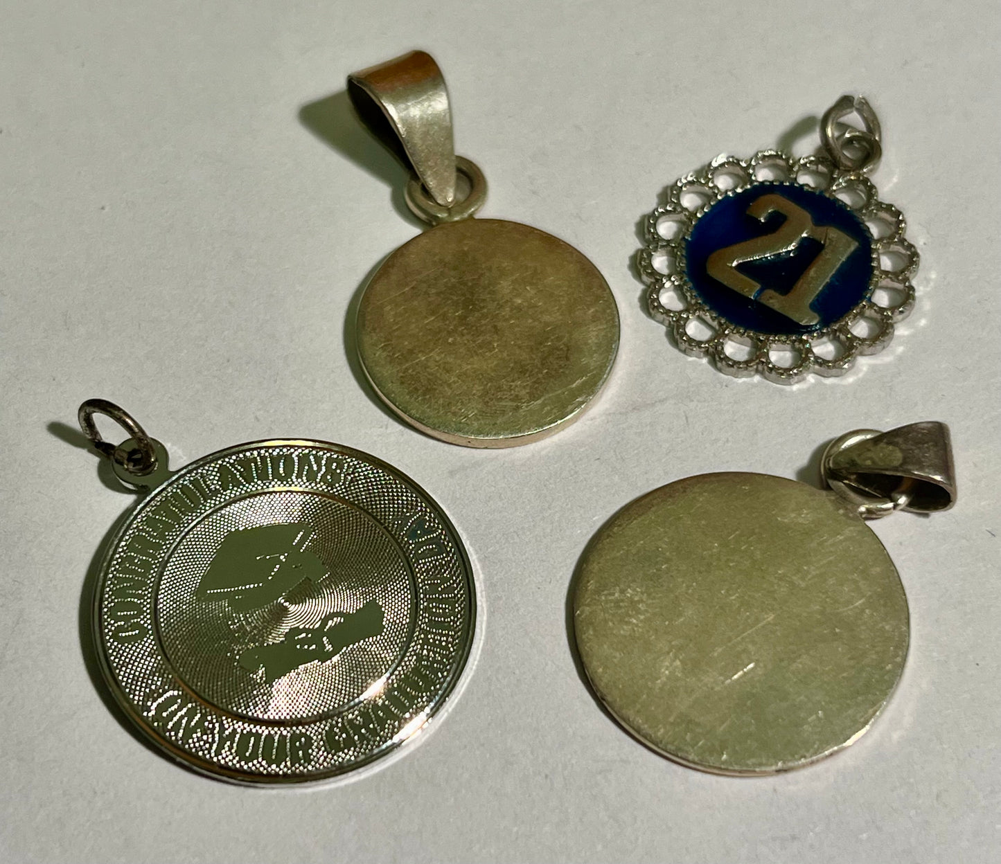 Ten Sterling Silver & Silver-Toned Charms