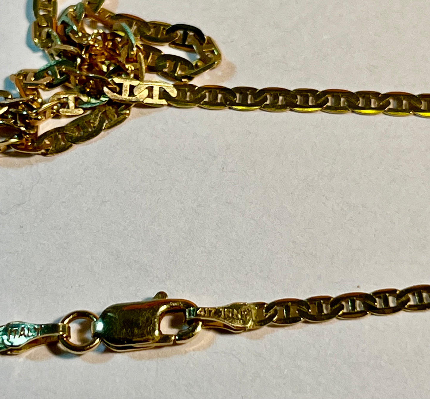 14K Gold Pendant & 10K Gold Chain