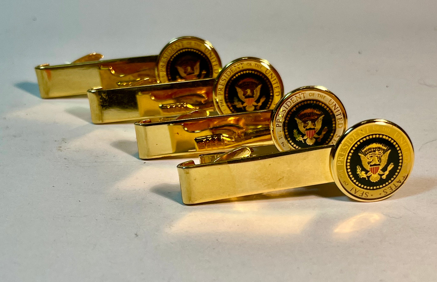Four George Bush POTUS Tie Tacks