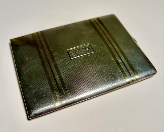 Art Deco Sterling Silver Cigarette Case