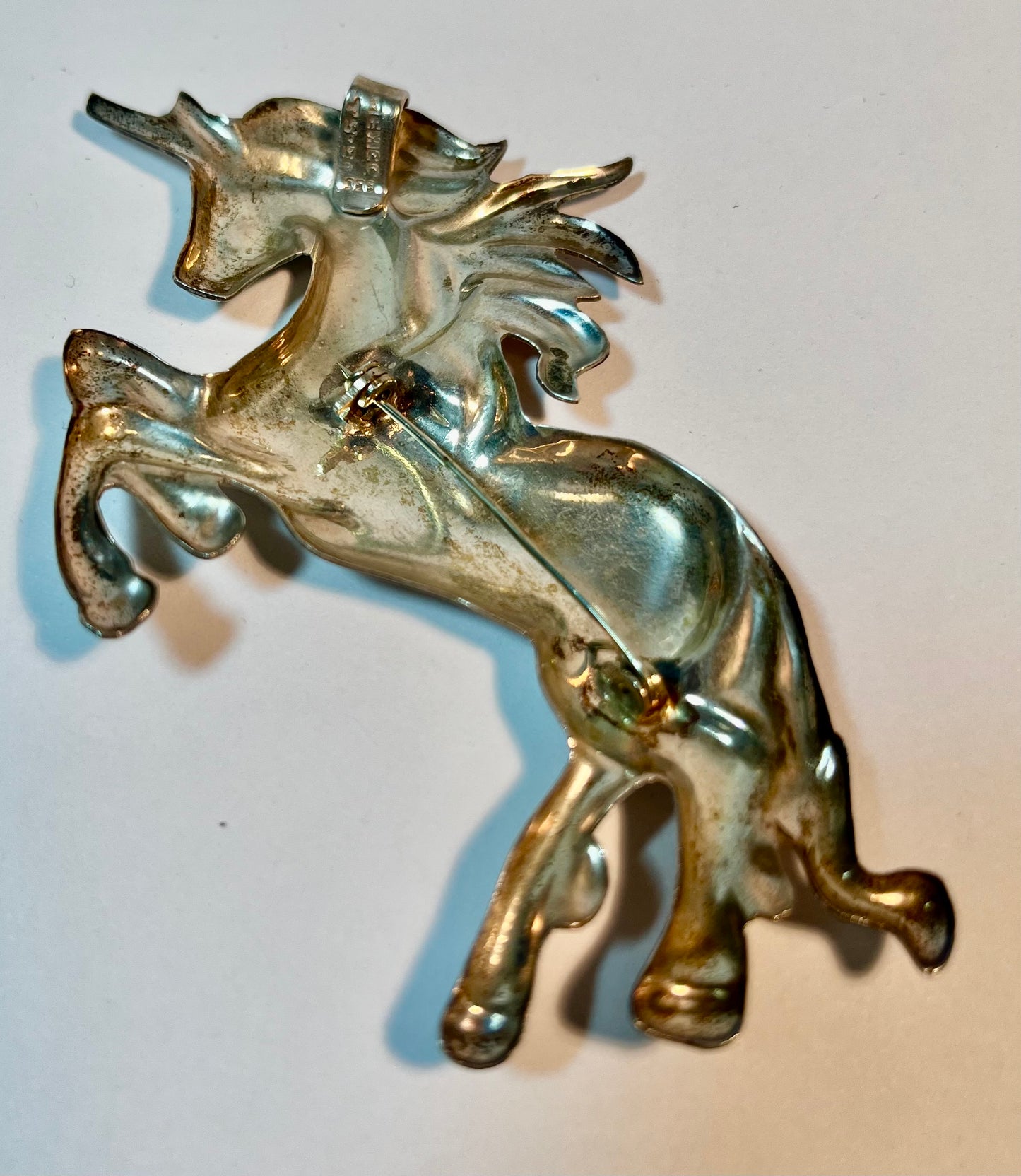 Sterling Silver Horse/Unicorn Brooch