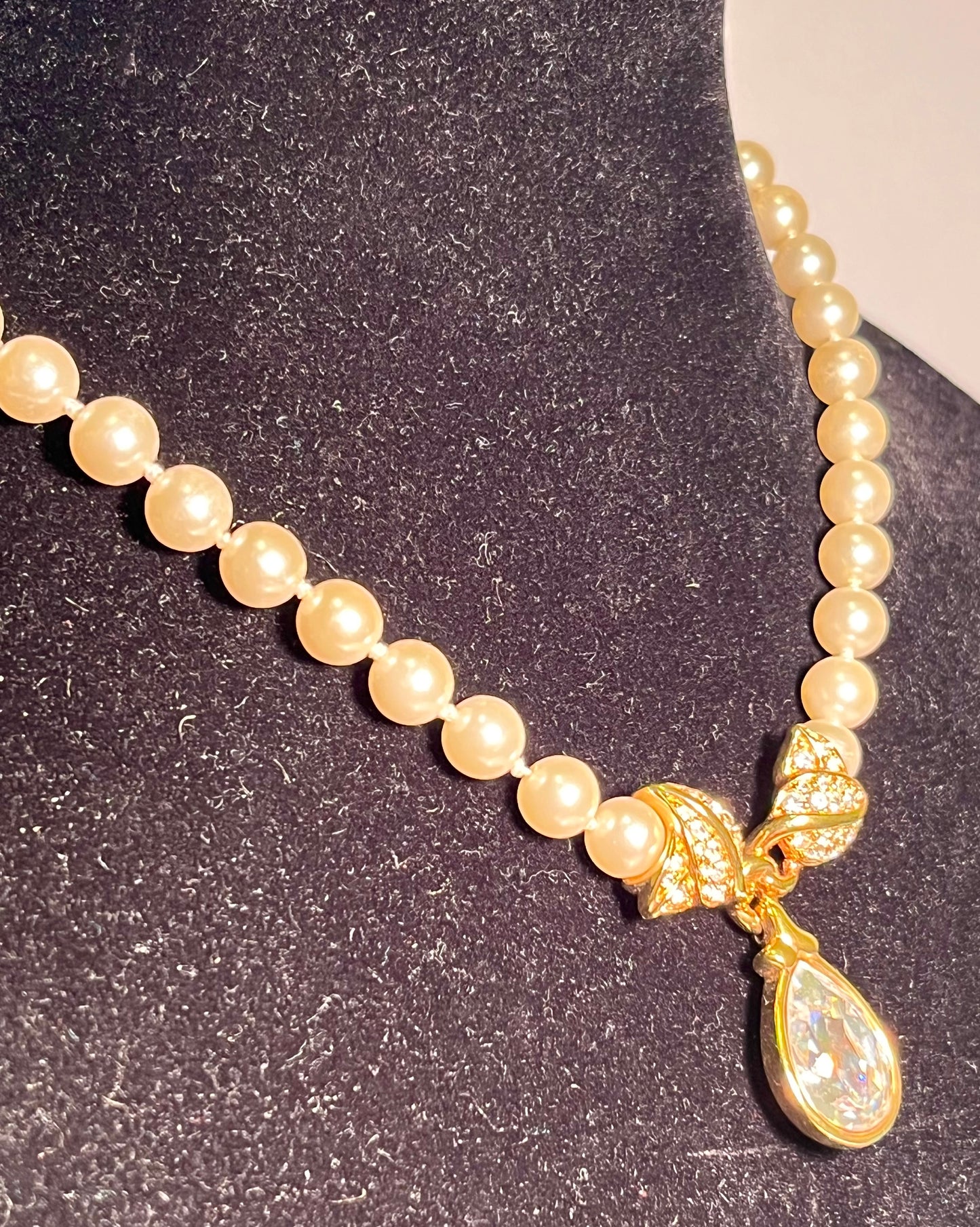 Swarovski Crystal & Pearl Necklace