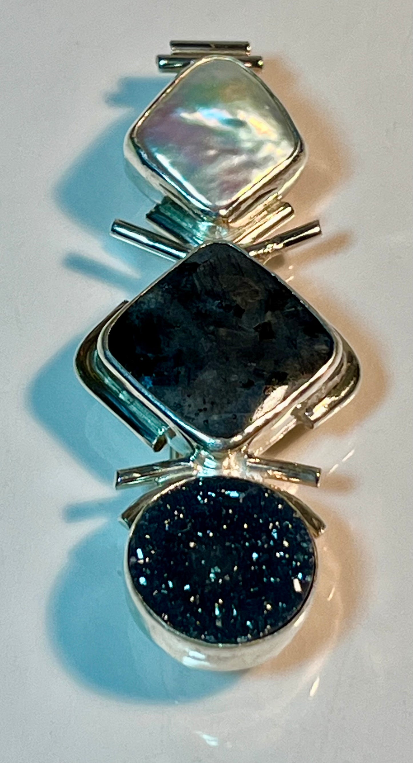 Signed Ruthie Cohen Sterling Silver Brooch/Pendant