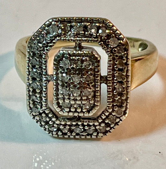 10K Gold & Diamond Ring Size 5.5