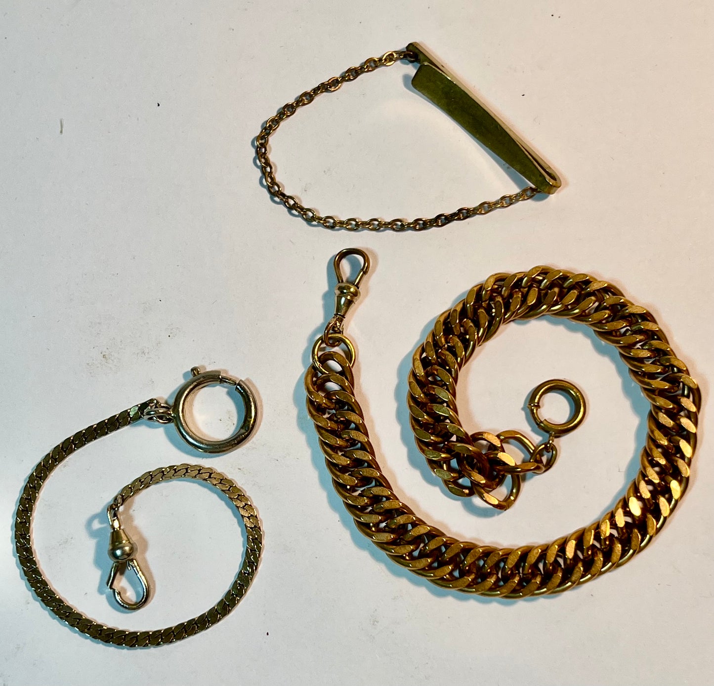 Two Vintage Pocketwatch Chains+