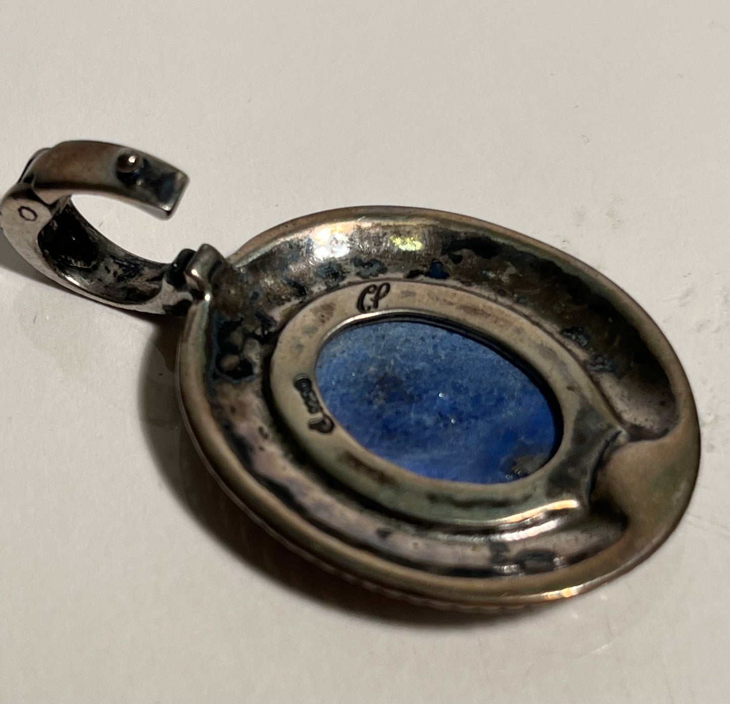 Carolyn Pollack Lapis & Sterling Silver Pendant Necklace