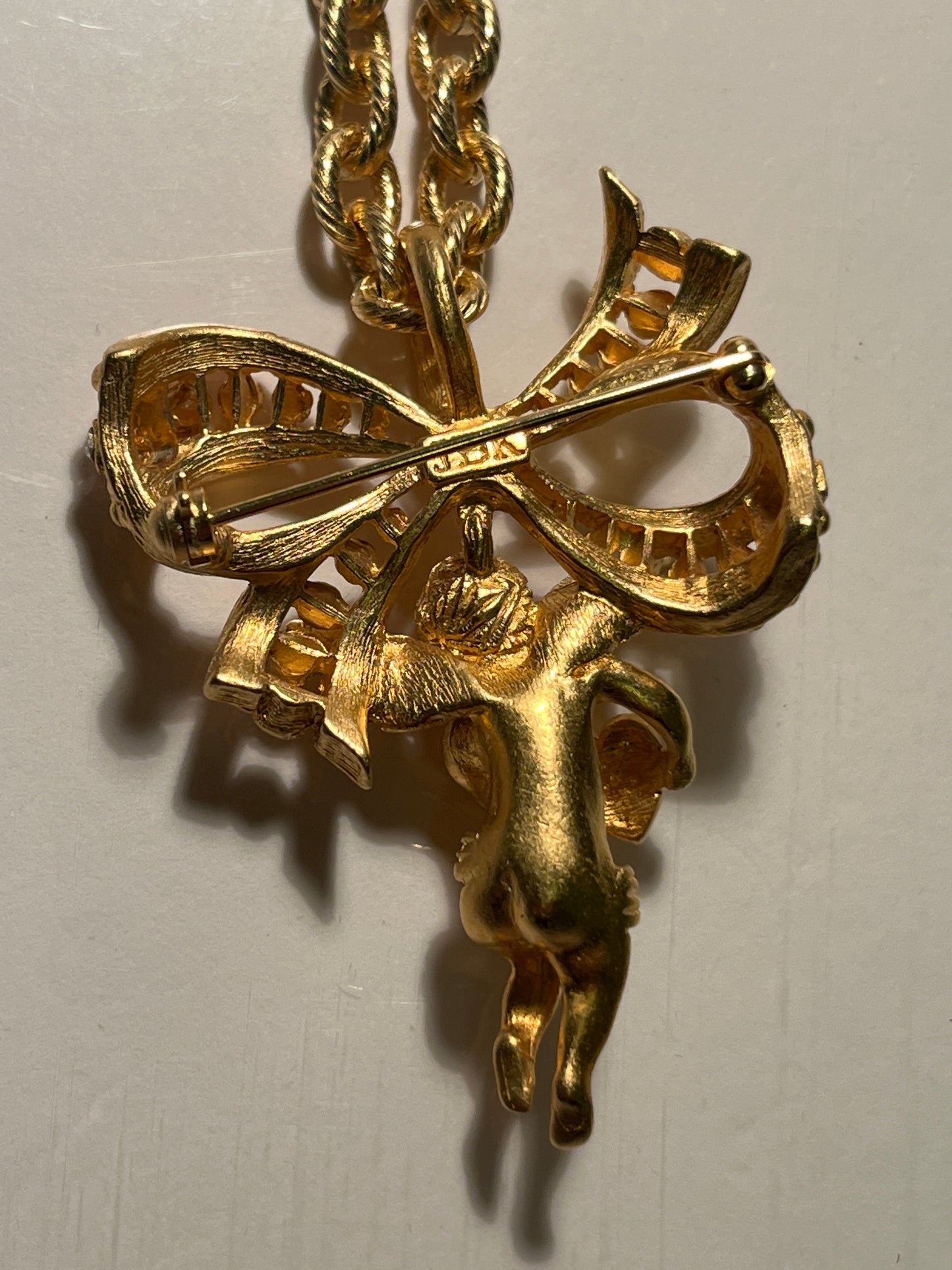 Camrose & Kross Cherub Bow Necklace