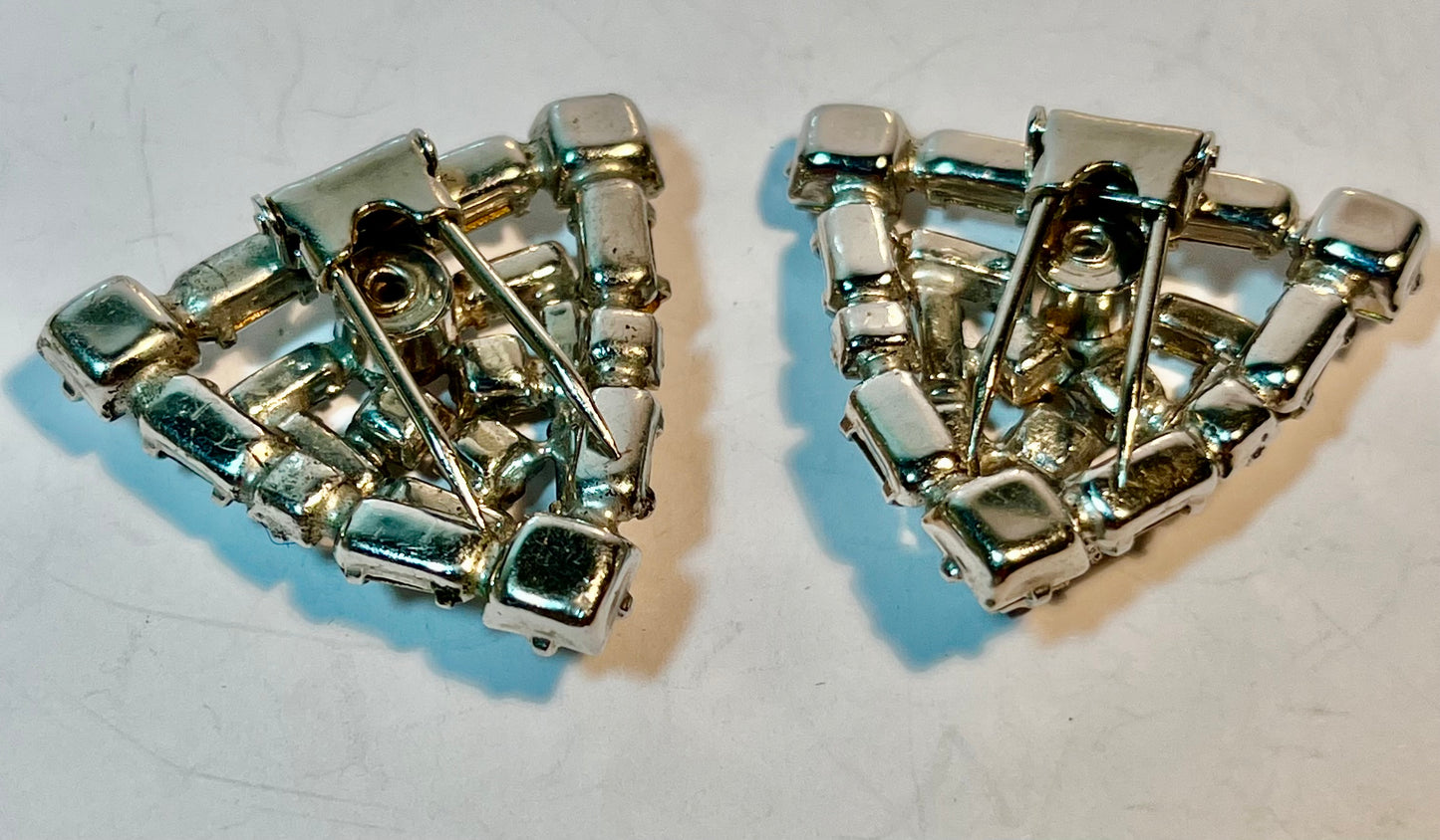 Vintage Rhinestone Shoe Clips