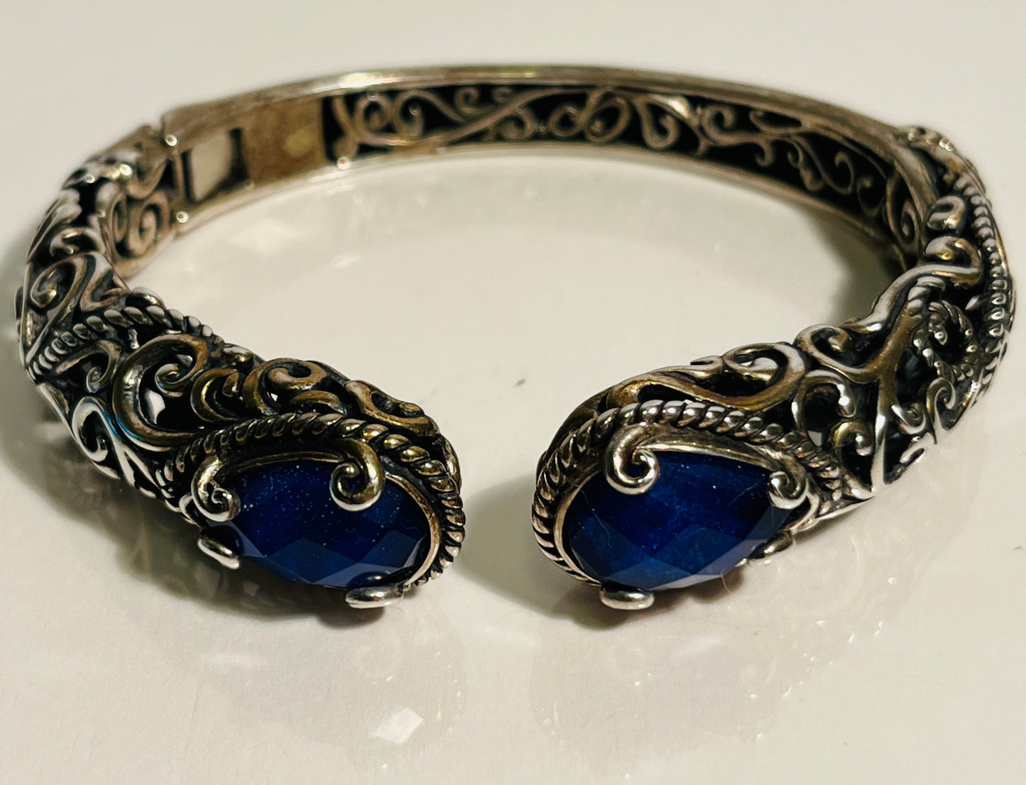Carolyn Pollack Sterling Silver & Blue Gemstone Bracelet