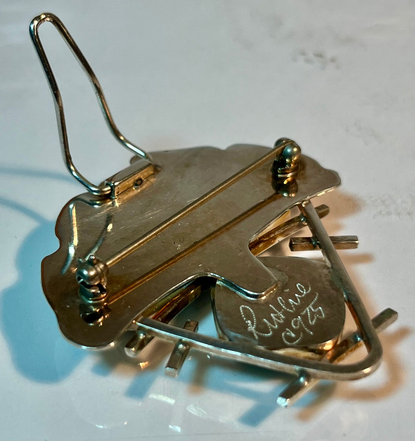 Signed Ruthie Cohen Sterling Silver Brooch/Pendant