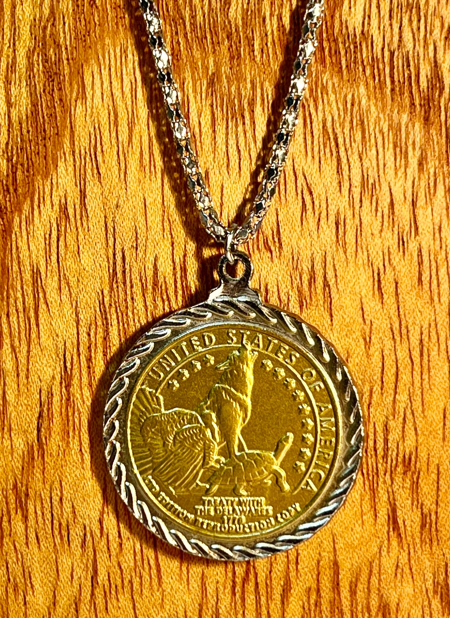 Sacagawea Coin Pendant with Chain