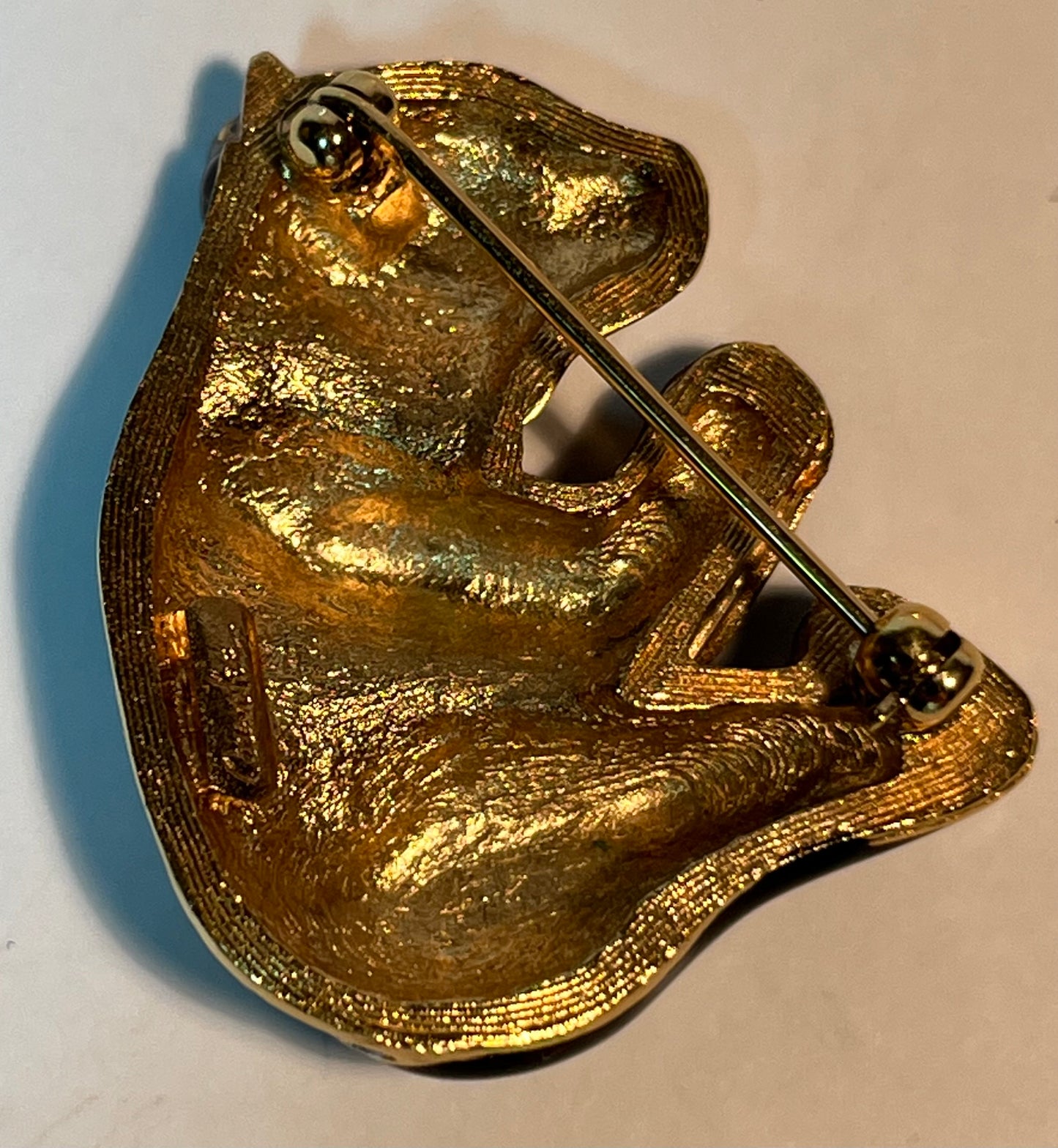 Vintage Carolee Enamel & Crystal Pin