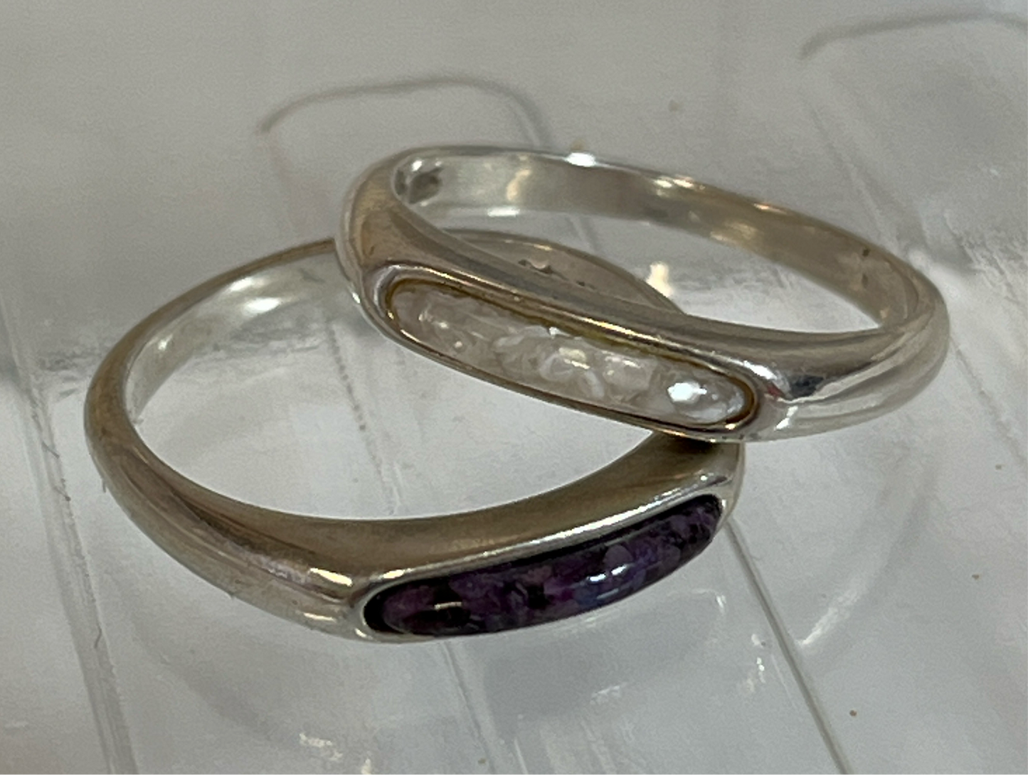 Four Sterling Silver Rings