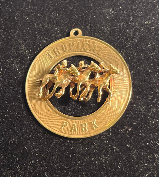 Vintage 14K Gold Horse Pendant