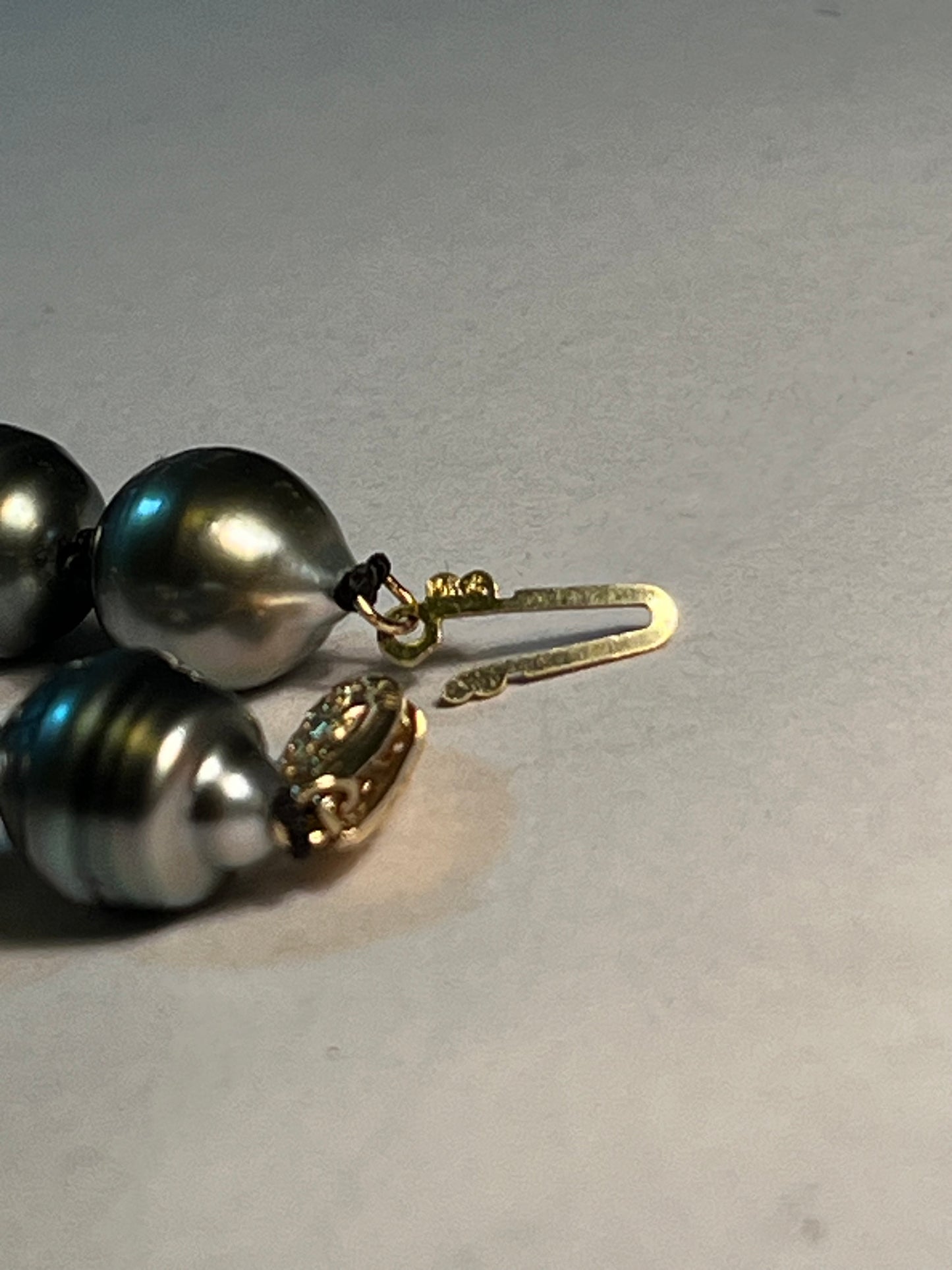 14K Gold Baroque Tahitian Pearl Necklaces(2)