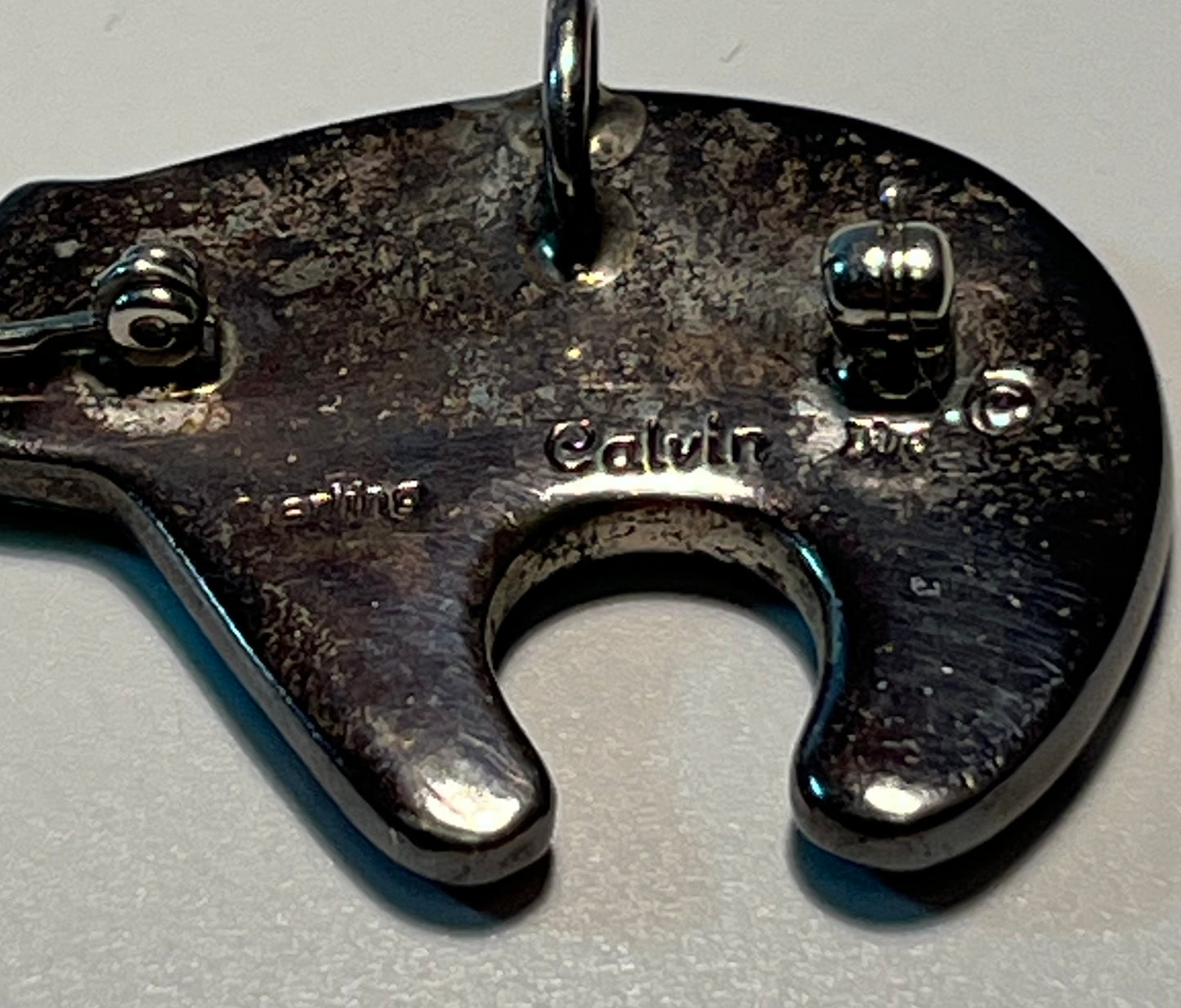 Calvin Begay Sterling Silver Brooch/Pendant